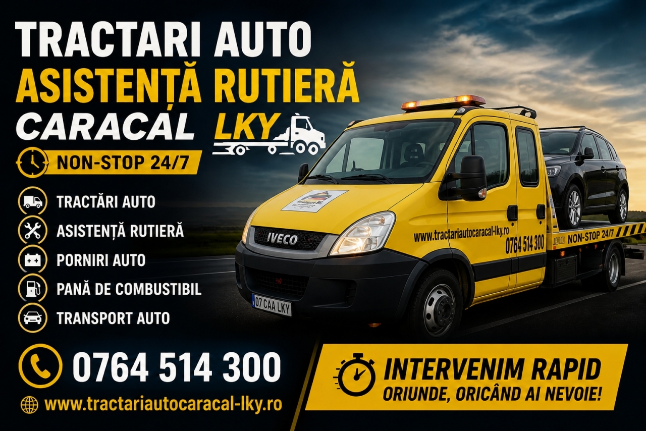 Tractari Auto si Asistenta Rutiera LKY 24/7  | Interventii Rapide
