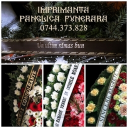 Imprimanta scriere panglica lenta pompe funebre, florarii