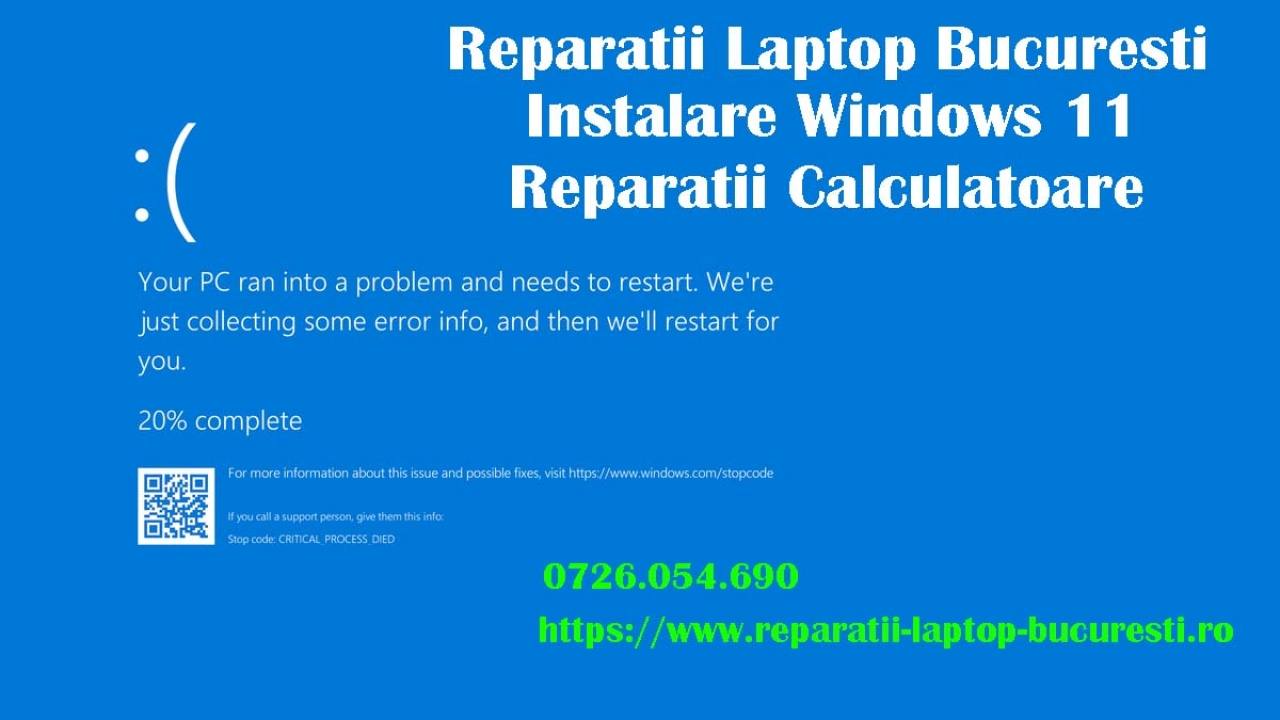 Reparatii laptop la domiciliu Instalare Windows Bucuresti Service PC