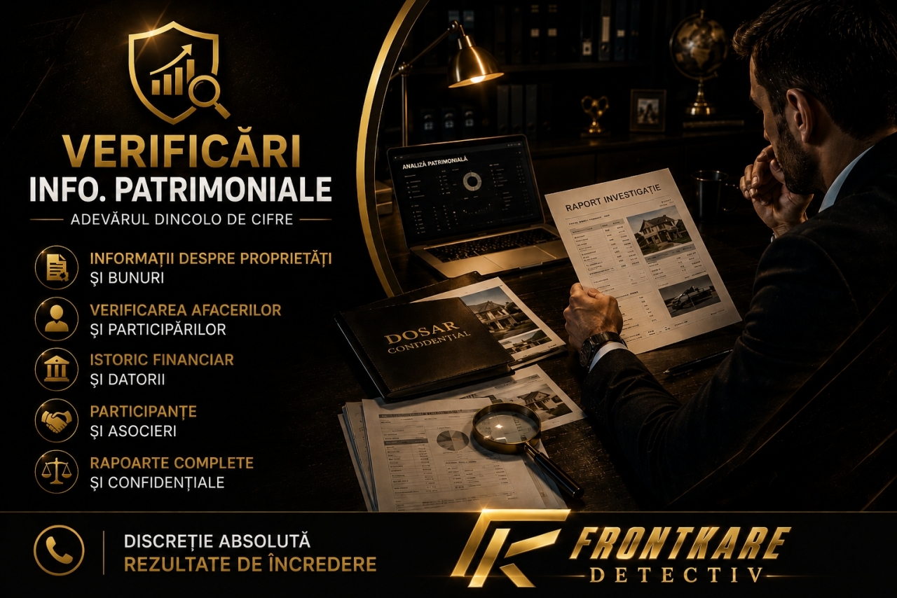 DETECTIV FRONTKARE  DETECTIV PARTICULAR, INVESTIGAȚII PRIVATE