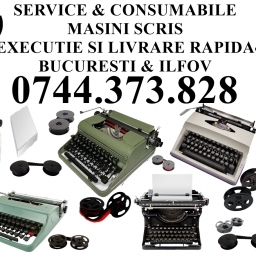 Service masini de scris cu livrare role scriere in Bucuresti si Ilfov.