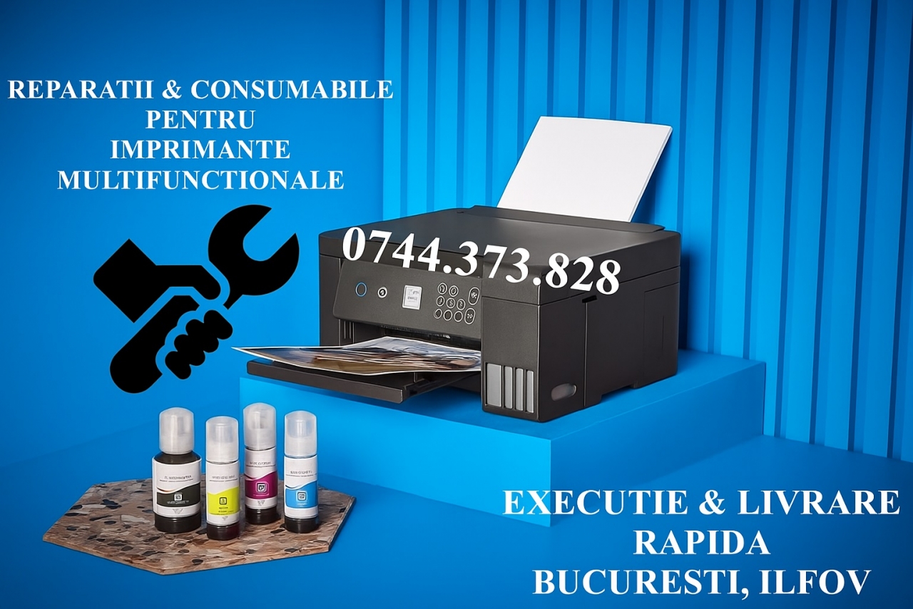 Efectuam reparatii imprimante rezervoare cerneala ecotank in Bucuresti
