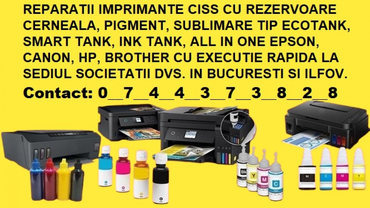 Rapid Reparatii B2B imprimante rezervoare cerneala Bucuresti Ilfov–Eps