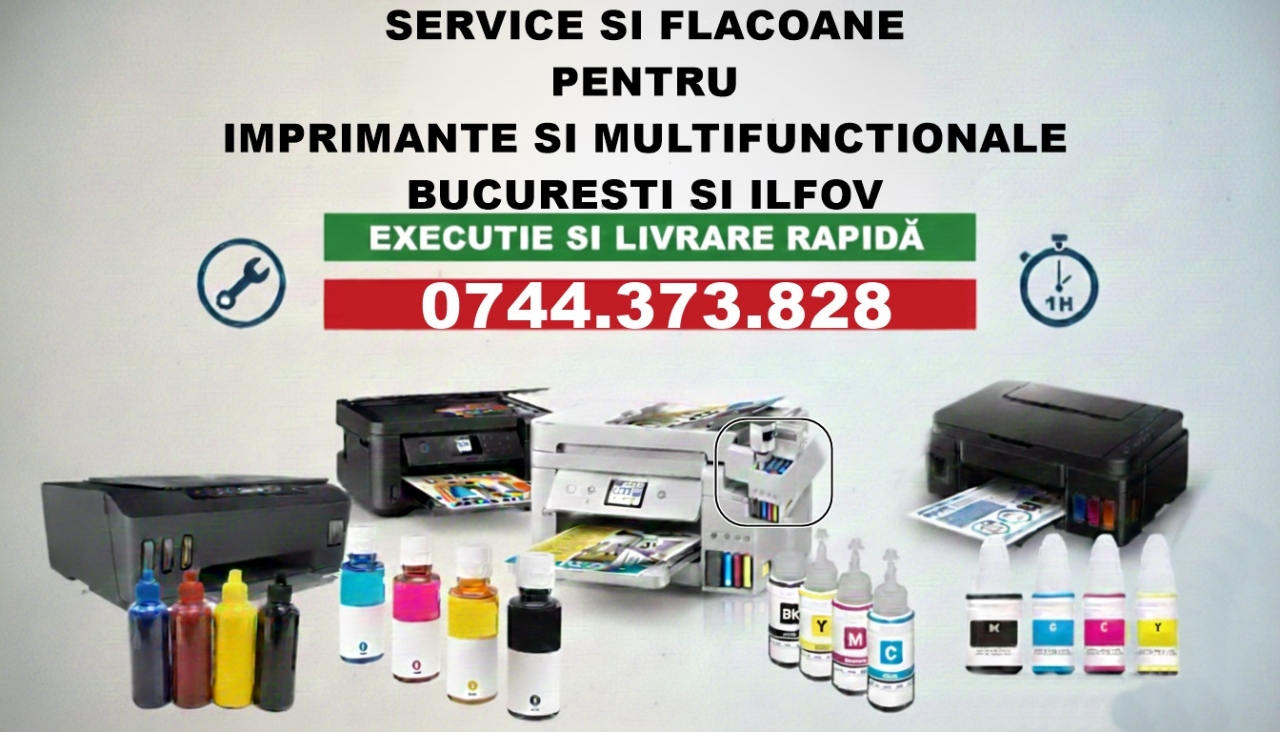 Profesional reparatii imprimante rezervoare cerneala ecotank in Bucure