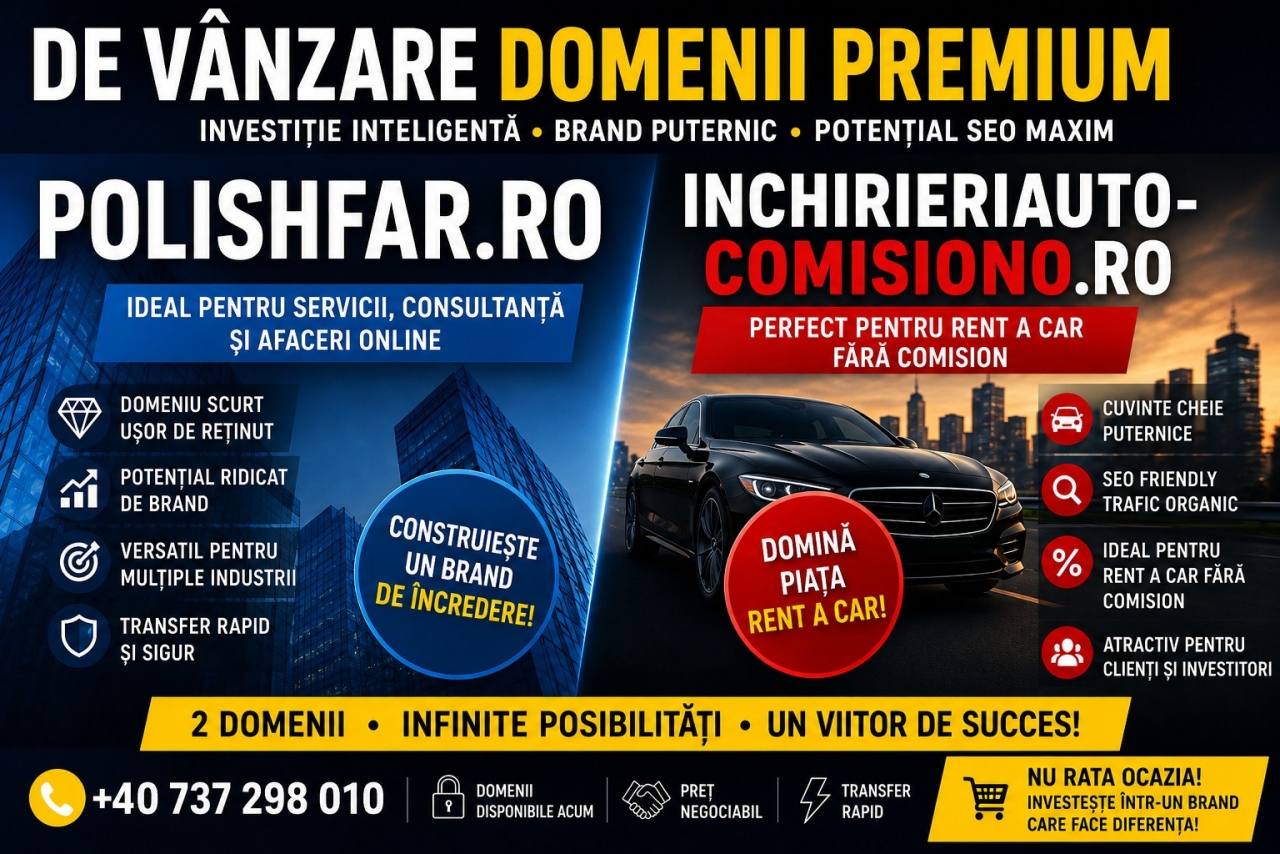 De vânzare domenii premium – polishfar.ro 