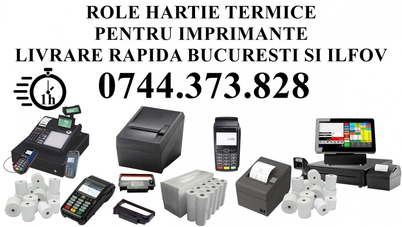 Rola hartie imprimanta termica pos-uri, si bon comanda!..