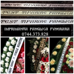 Aparat scris banda funerara                                           