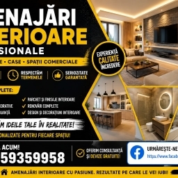 Amenajari interioare profesionale pentru case