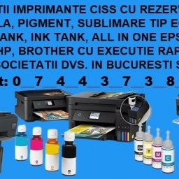 Service imprimante ciss cu livrare flacoane cerneala rapid in Bucurest