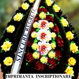 Masina scriere coroane flori-0744373828                               