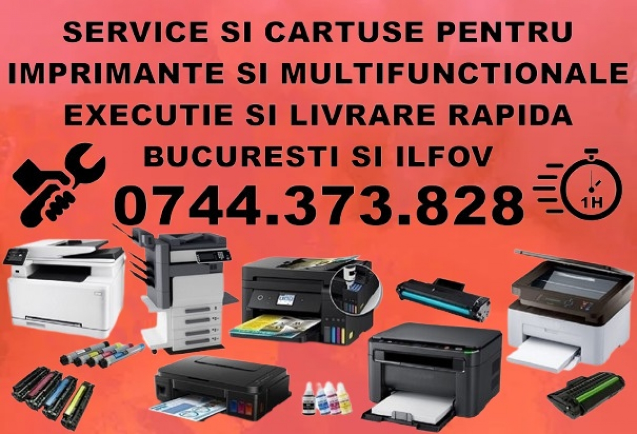 Reparatii rapide pentru imprimante si copiatoare in Bucuresti si Ilfov