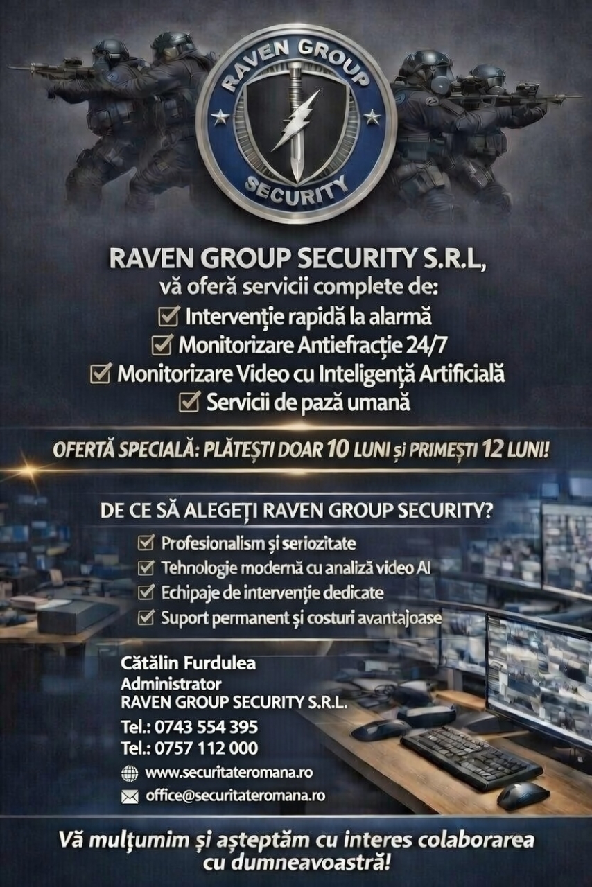 Servicii de intervenție, mentenanță, monitorizare antiefracție și moni