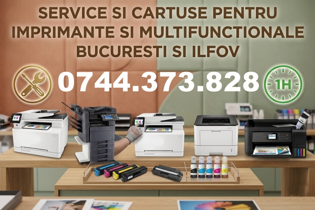 Service imprimanta la sediul societatii dvs. in Bucuresti si Ilfov.