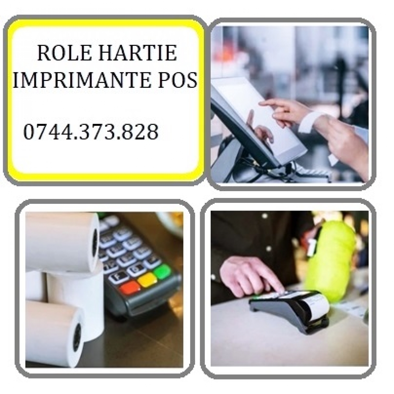 Role POS-0744.373.828 Verifone,Sagem, Epson,Bixolon,Activa GalaxyPlus,