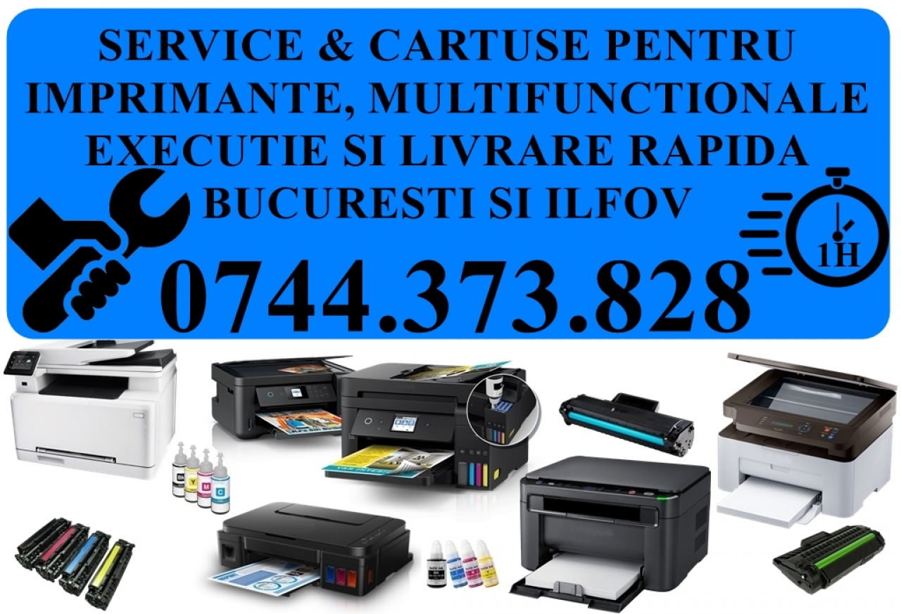 Reparatii imprimante copiatoare cu deplasare gratuita in Bucuresti si 